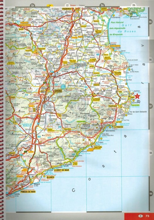 Hiszpania i Portugalia 1:300 000. Atlas samochodowo-turystyczny wydawnictwa Marco Polo. Przykładowe strony 7