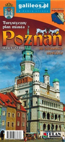 Poznań 1:12 000. Mapa / Turystyczny plan miasta wydawnictwa Galileos. Okładka