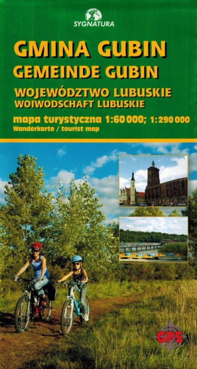 Gmina Gubin 1:60 000. Mapa turystyczna wydawnictwa Sygnatura. Okładka