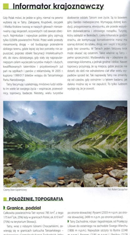 Tatry Polskie 1:30 000. Mapa turystyczna wydawnictwa ExpressMap. Informator