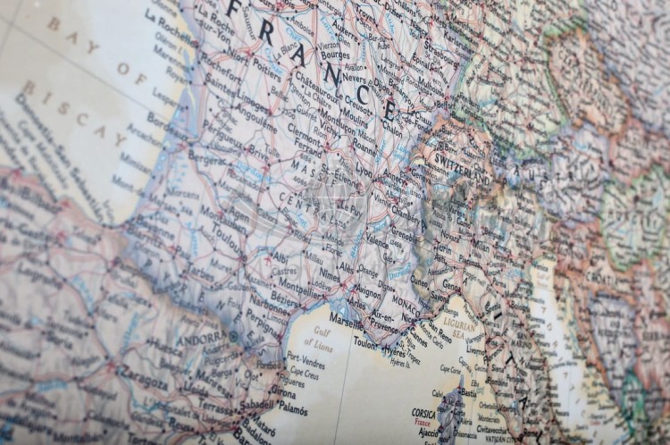 Europa 1:5 419 000. Mapa ekskluzywna do wpinania. Rama alu SLIM. Fragment 11