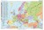 Europe political map / Europa 1:3 200 000. Mapa ścienna polityczna w języku niemieckim wydawnictwa Meridian