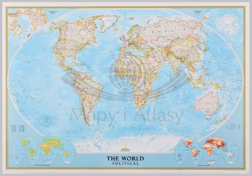 Świat 1:31 854 000. Mapa polityczna w wersji do wpinania. Wydawnictwo: National Geographic