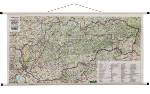 Słowacja. Mapa ścienna drogowa wydawnictwa Freytag & Berndt