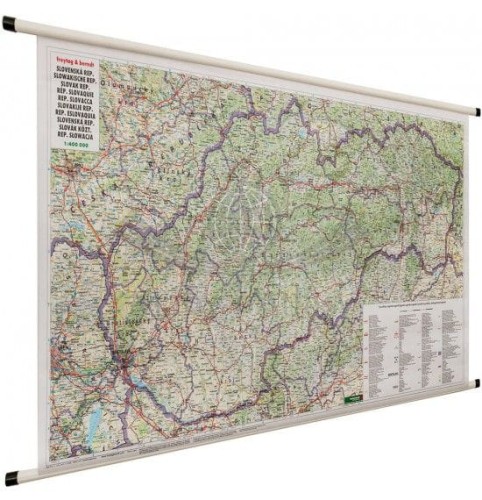 Słowacja. Mapa ścienna drogowa wydawnictwa Freytag & Berndt
