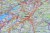 Szwajcaria. Ścienna mapa drogowa. Fragment 1