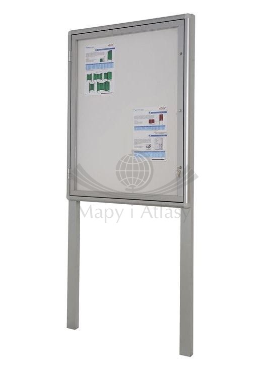 Gablota ogłoszeniowa zewnętrzna wolnostojąca VC-WL 85 x 115 x 200 cm + 50 cm do wkopania