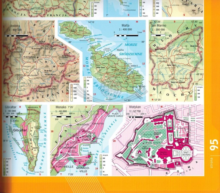 Wielki atlas świata. Edycja limitowana w etui wydawnictwa Demart. Fragment przykładowej strony 4