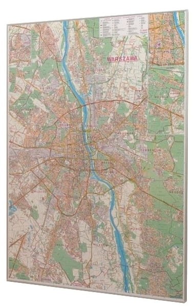 Warszawa 1:26 000. Mapa / Plan miasta. Rama alu SLIM