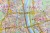 Warszawa 1:26 000. Mapa do wpinania. Rama alu SLIM. Fragment 4