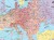 II Wojna Światowa 1943-1945. Mapa ścienna wydawnictwa Meridian. Fragment 1