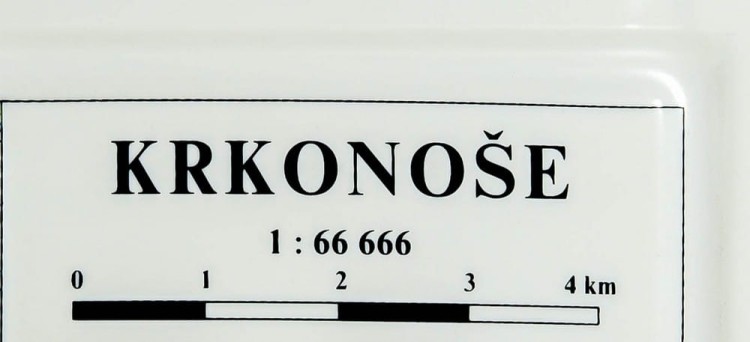 Karkonosze 1:66 666. Mapa plastyczna (trójwymiarowa). Fragment 10