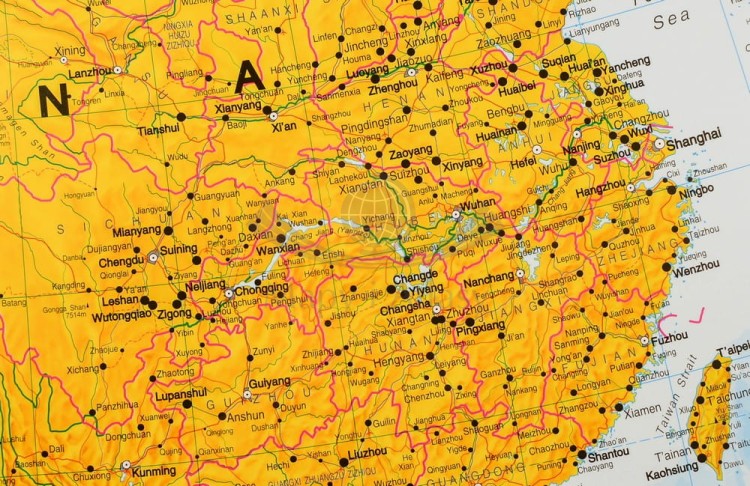 Azja 1:11 000 000. Mapa polityczna w wersji magnetycznej. Fragment 2
