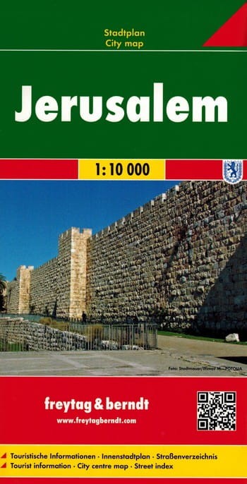 Jerozolima. Mapa/ Plan miasta wydawnictwa Freytag & Berndt. Okładka