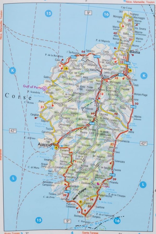 Francja 1:1 000 000. Mapa drogowa w wersji do wpinania wydawnictwa Freytag & Berndt. Fragment 5