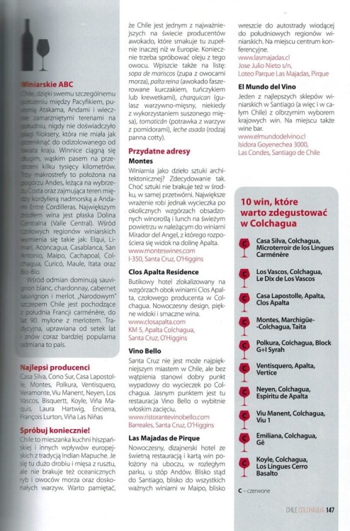 Świat na winnych szlakach. Od winnicy do winnicy. Przewodnik wydawnictwa Pascal. Przykładowa strona 2