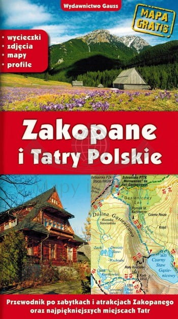 Zakopane i Tatry polskie. Przewodnik z mapami wydawnictwa Gauss. Okładka