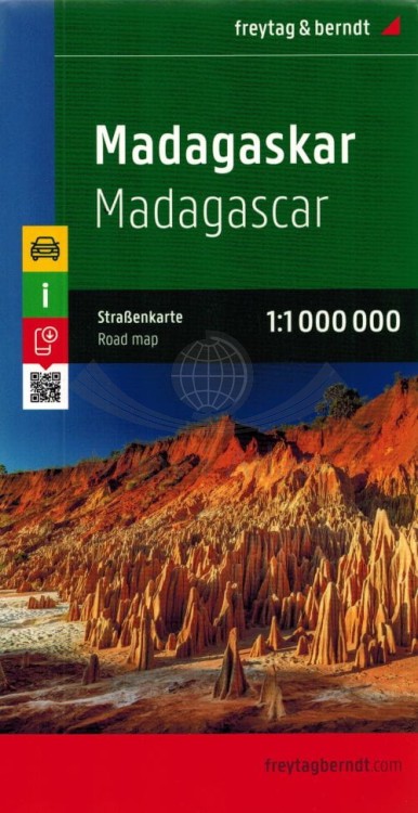 Madagaskar 1:1 000 000. Mapa samochodowo-turystyczna wydawnictwa Freytag & Berndt. Okładka