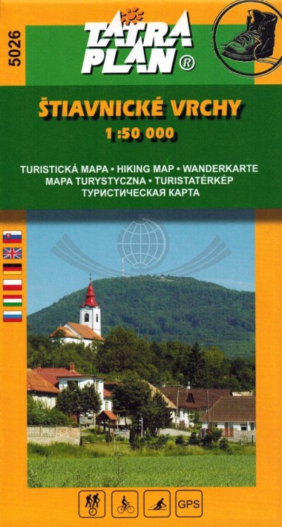 Góry Szczawnickie / Stiavnicke Vrchy. Mapa turystyczna 5026 wydawnictwa Tatra Plan. Okładka