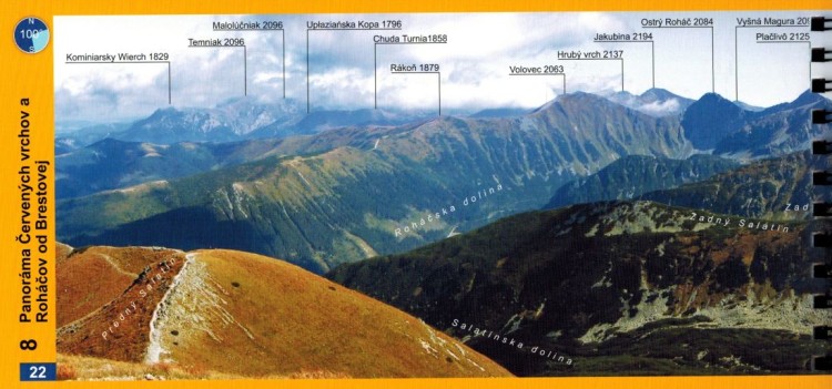 Tatry Słowackie. Panoramy widokowe wydawnictwa Tatra Plan. Przykładowa strona 1