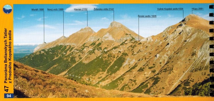 Tatry Słowackie. Panoramy widokowe wydawnictwa Tatra Plan. Przykładowa strona 4