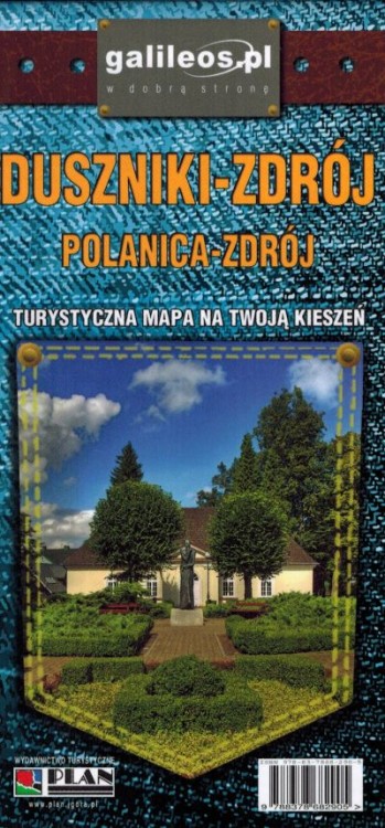 Polanica-Zdrój. Duszniki-Zdrój. Góry Stołowe. Kieszonkowa, laminowana mapa turystyczna wydawnictwa Galileos. Okładka tył