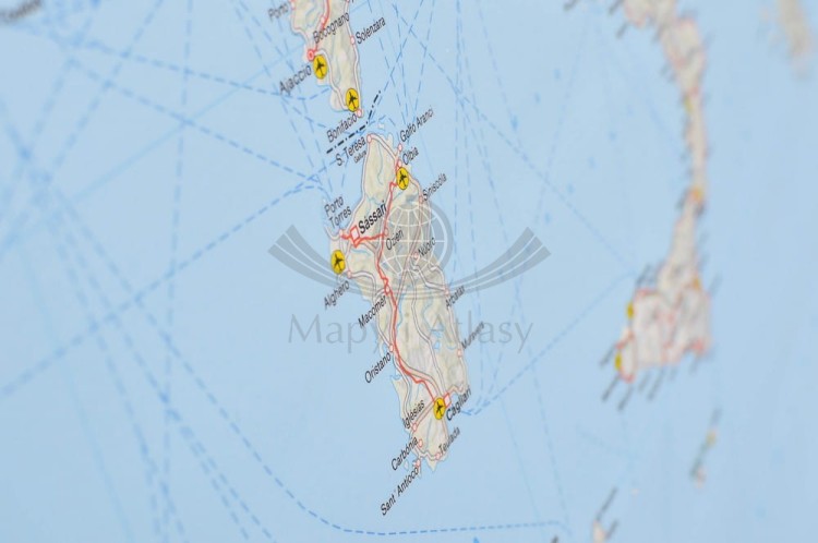 Europa 1:5 500 000. Mapa ścienna kolejowa, promy. Wersja magnetyczna. Wydawnictwo: Freytag & Berndt. Fragment 4