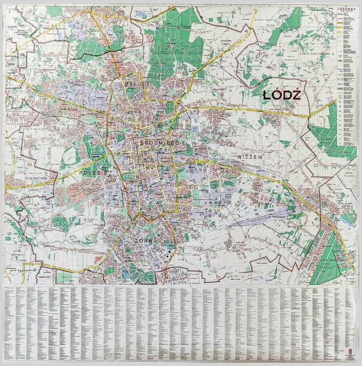 Łódź 1:20 000. Mapa w wersji magnetycznej wydawnictwa Jokart