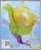 Ameryka Północna 1:7 000 000. Mapa polityczna w wersji do wpinania wydawnictwa Maps International