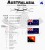 Australia 1:7 000 000. Arkusz, mapa ścienna polityczna wydawnictwa Maps International. Legenda