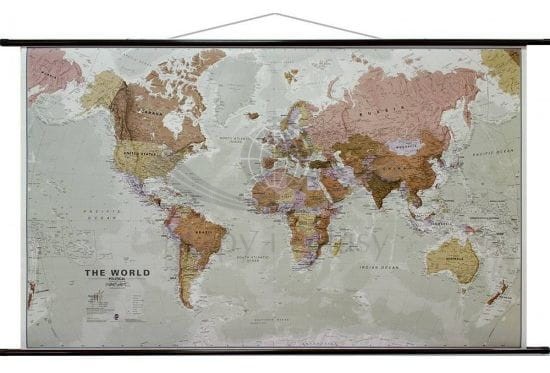 Świat 1:30 000 000. Mapa ścienna polityczna executive. Wydawnictwo: Maps International