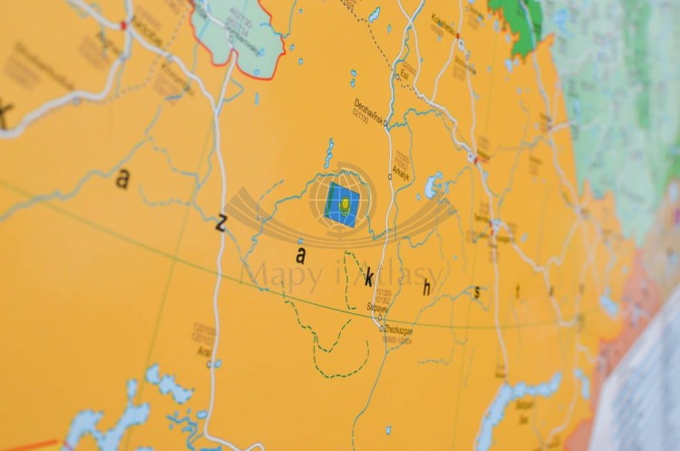 Rosja 1:5 400 000. Mapa kodowa w wersji do wpinania. Wydawnictwo: Stiefel. Fragment 6
