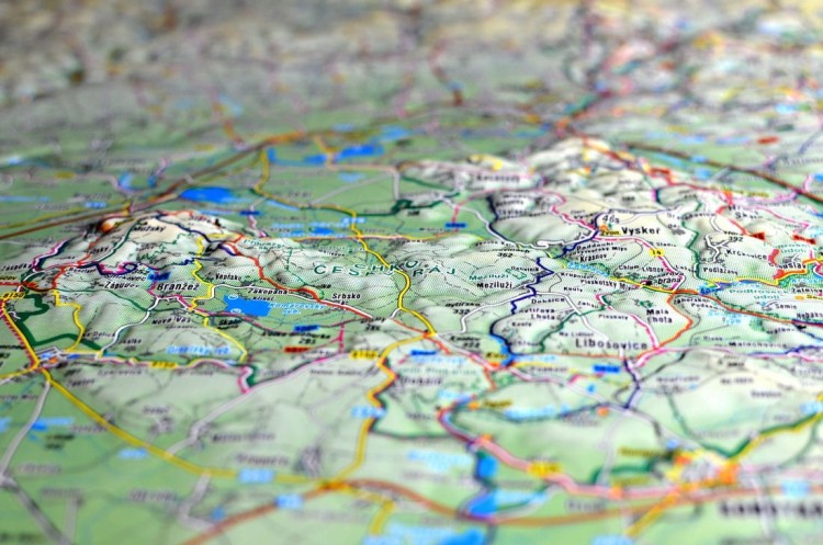 Góry Izerskie i Czeski Raj. Mapa plastyczna (trójwymiarowa). Fragment 11