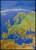 Europa. Mapa fizyczna, panorama w ramie drewnianej. Wydawnictwo: Stiefel