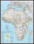 Afryka. Mapa polityczna w ramie drewnianej. Wydawnictwo: National Geographic