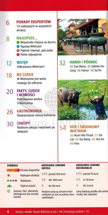 Wietnam. Przewodnik z mapą w etui wydawnictwa Marco Polo. Spis treści 1