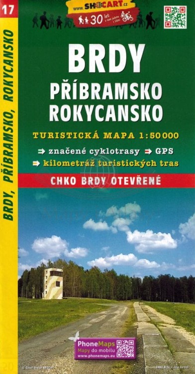 Okolice Przybramu / Brdy, Pribramsko, Rokycansko. Mapa turystyczna 17 wydawnictwa Shocart. Okładka