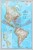 Ameryka Północna i Południowa 1:19 100 000. Mapa polityczna w wersji do wpinania. Wydawnictwo: National Geographic