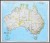 Australia 1:6 413 000 . Mapa polityczna w wersji do wpinania. Wydawnictwo: National Geographic