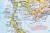Azja 1:13 812 000. Mapa polityczna w ramie drewnianej. Wydawnictwo: National Geographic. Fragment 4