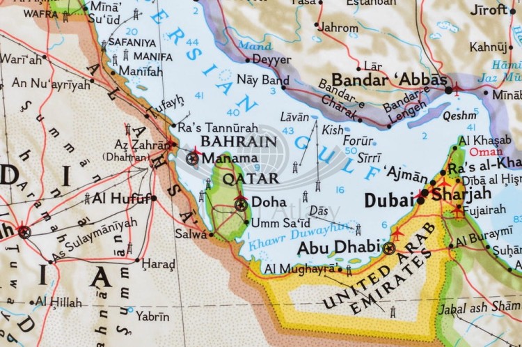 Azja 1:13 812 000. Mapa polityczna w wersji do wpinania. Wydawnictwo: National Geographic. Fragment 7