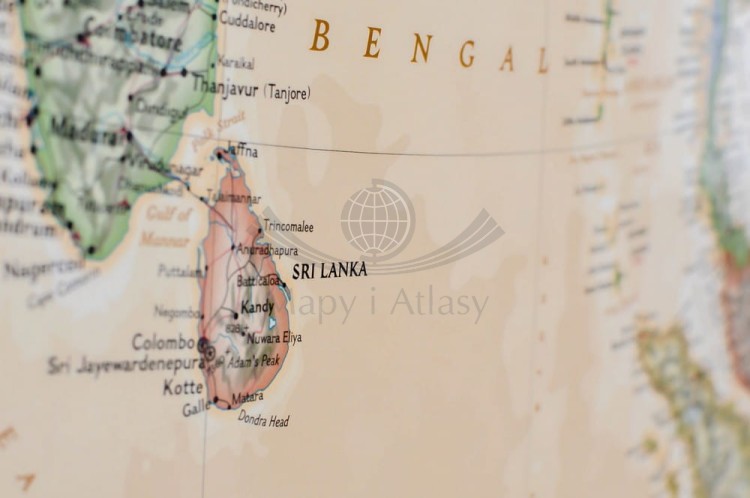 Azja 1:13 812 000. Mapa ekskluzywna w wersji magnetycznej. Wydawnictwo: National Geographic. Fragment 4
