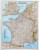 Francja, Belgia, Holandia, Anglia, Walia 1:1 953 000. Arkusz, mapa ścienna polityczna. Wydawnictwo: National Geographic