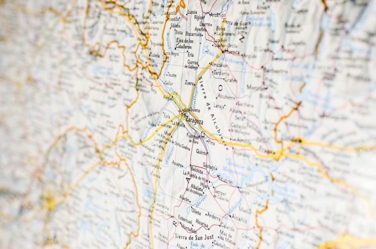 Hiszpania i Portugalia 1:2 074 000. Mapa ścienna wydawnictwa National Geographic. Fragment 8