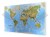 Świat 1:20 000 000. Mapa fizyczna z elementami środowiska. Rama alu SLIM