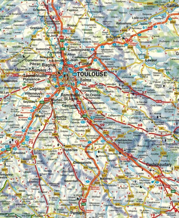 Francja Południowa 1:500 000. Mapa samochodowo-turystyczna wydawnictwa Freytag & Berndt. Fragment 1