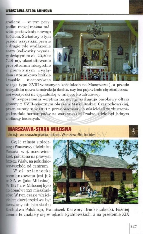 Kościoły drewniane Mazowsza. Przewodnik wydawnictwa Rewasz. Przykładowa strona 2