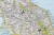 Włochy 1:1 765 000. Mapa w wersji do wpinania wydawnictwa National Geographic. Fragment 2