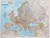 Europa 1:8 399 000. Mapa polityczna w ramie drewnianej. Wydawnictwo: National Geographic