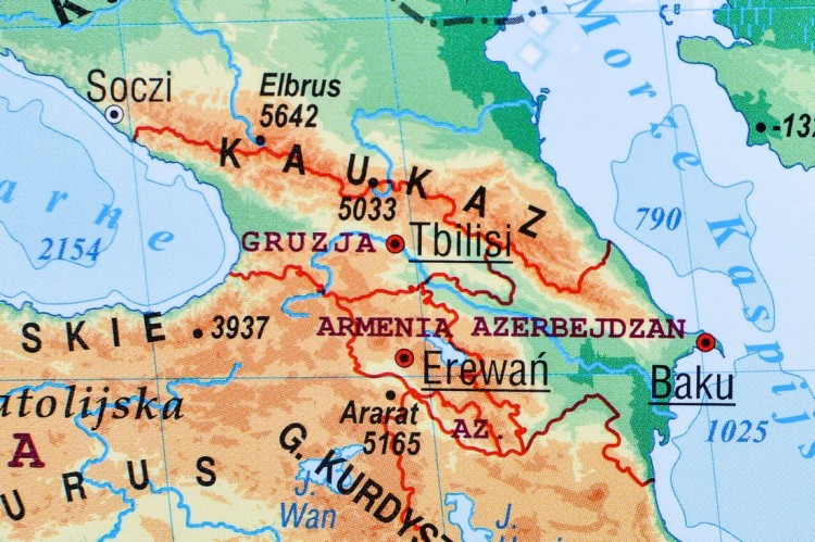 Świat 1:20 000 000. Mapa fizyczna do wpinania. Wydawnictwo Piętka. Fragment 3